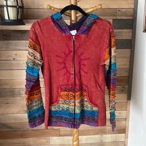 Hooded Zipper sweatshirt size S/M